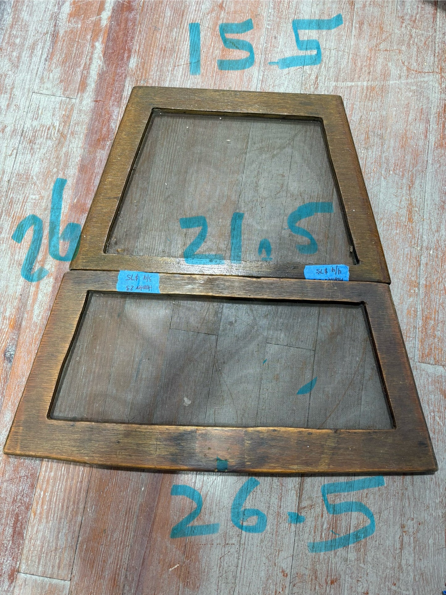 Hunter 23 Screen Teak Companionway Boards #45