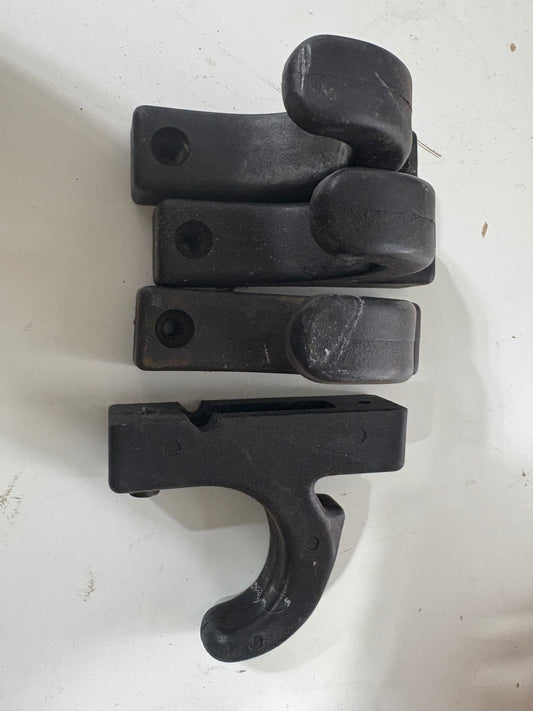 SET OF 4 Plastic Wall Mount Hooks