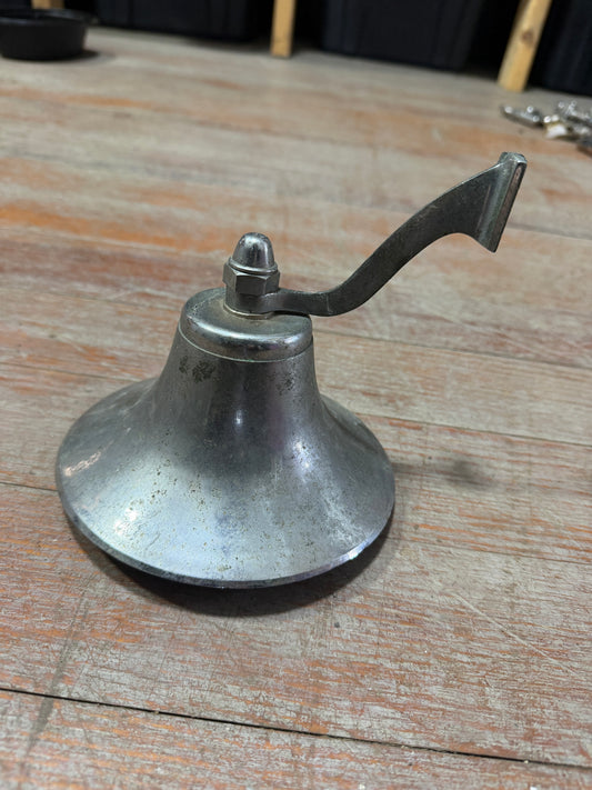 6" Chromed Bronze Ships Bell - NO Bracket - #19
