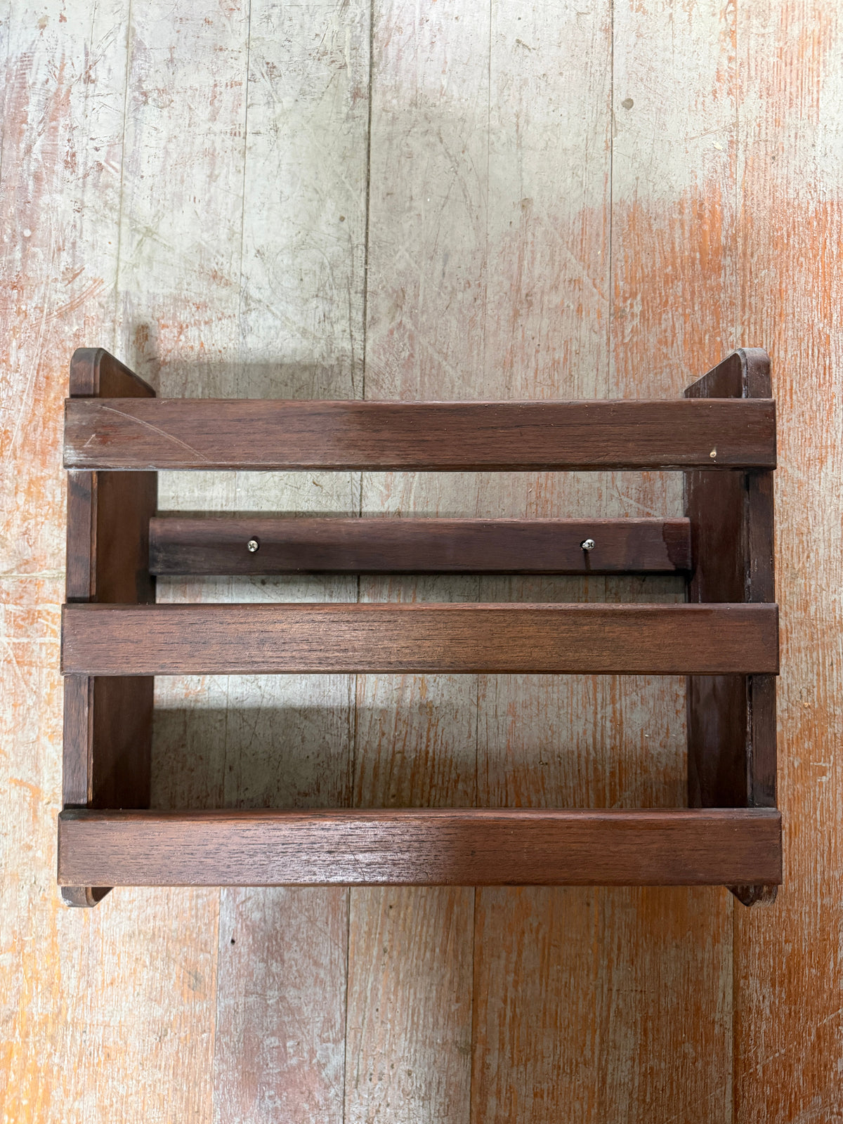 Teak Interior Wall Shelf - 14 7/8" Width x 12" Height x 4 1/4" Depth