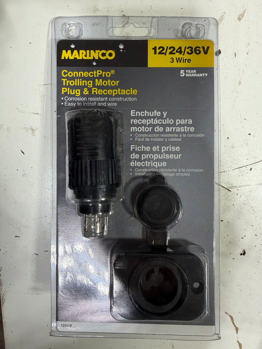 Marinco ConnectPro Trolling Motor Plug & Receptacle - NEW