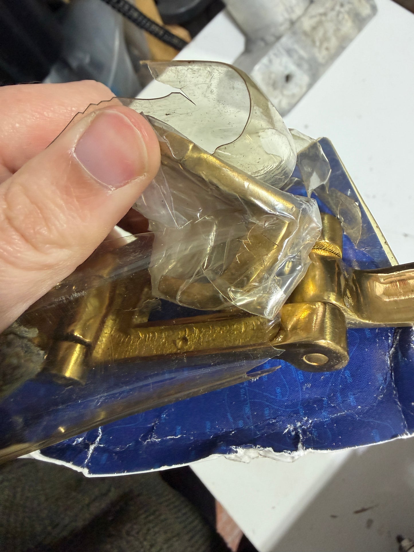 PAIR Polished Brass Cam Latch