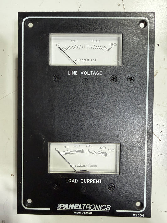 Paneltronics AC Line Voltage & Load Current Panel
