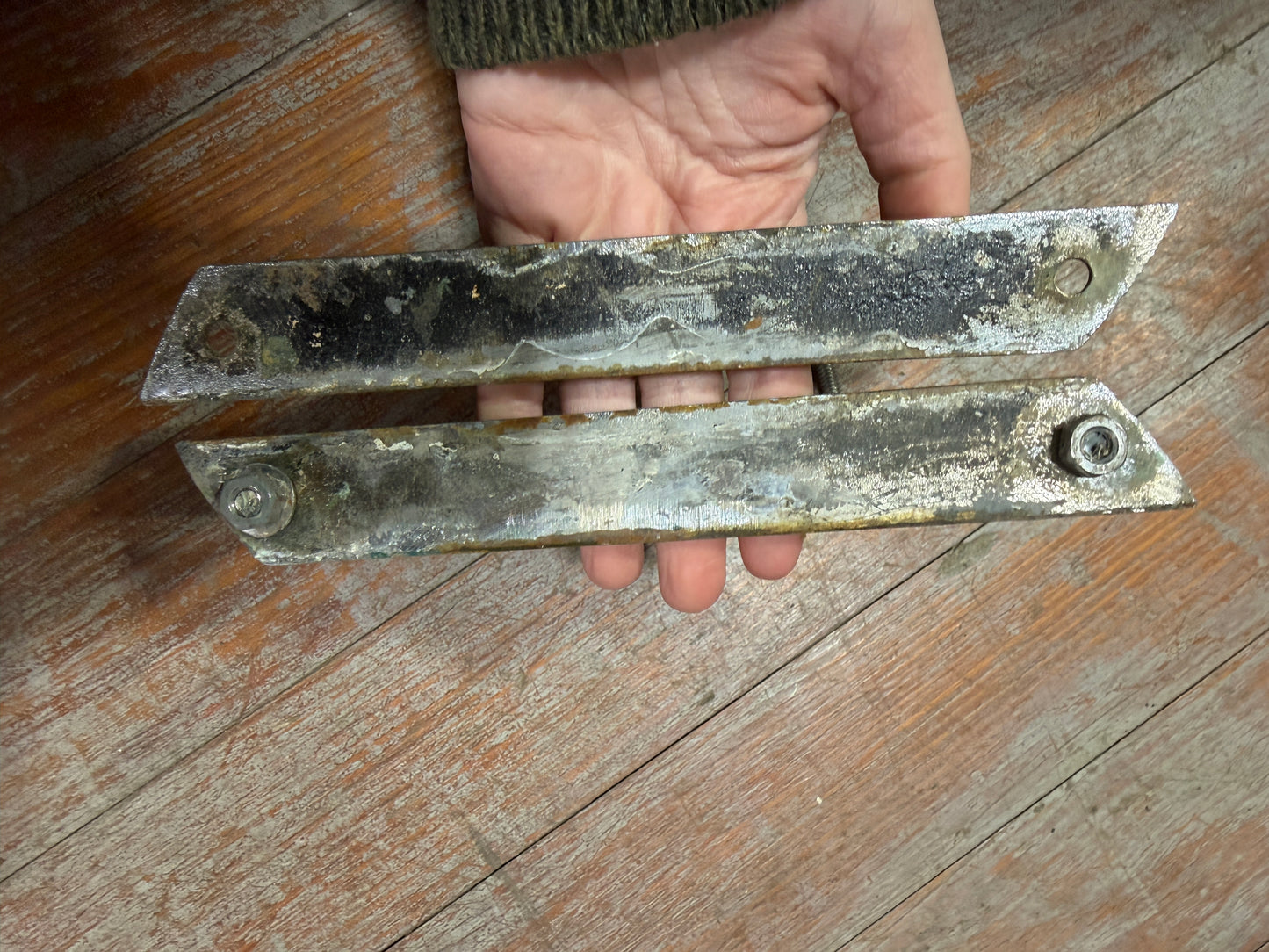 PAIR 8 1/2" Chromed Bronze Chock Cleats - Alberg 30