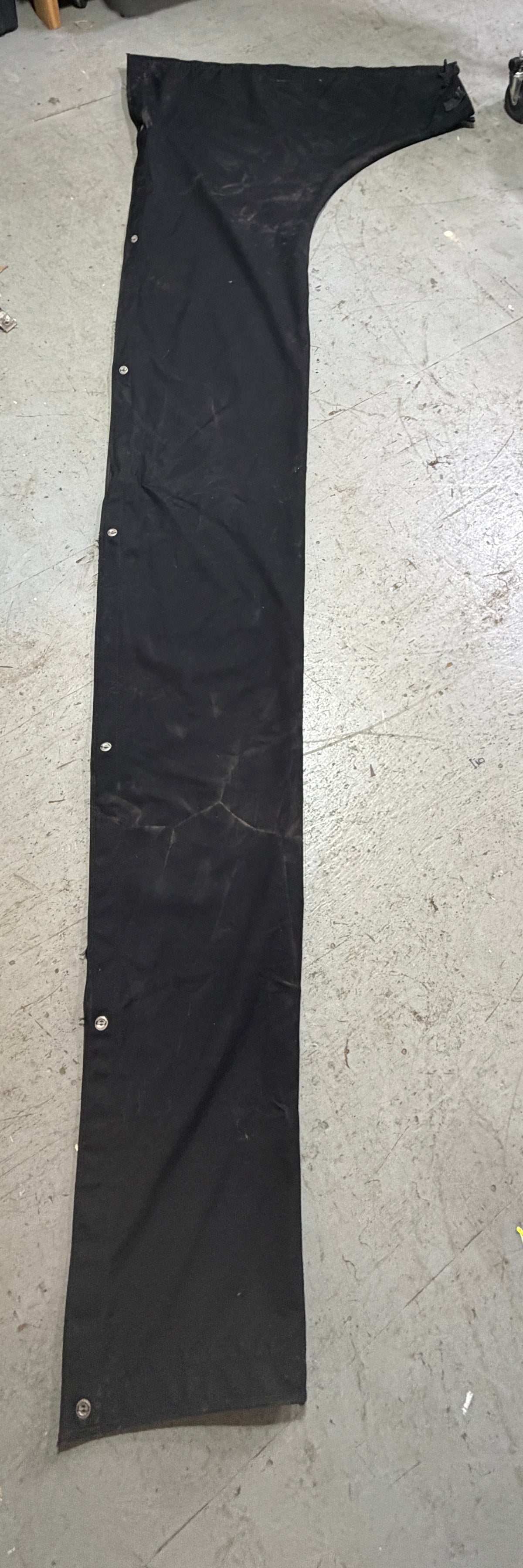 9' Length Black Canvas Main Sail Cover