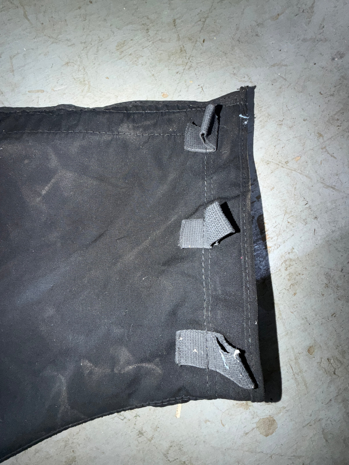9' Length Black Canvas Main Sail Cover
