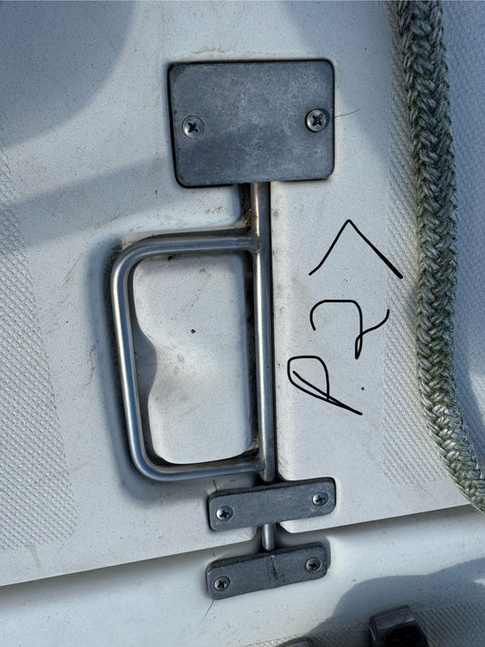 Pearson 27 Propane Locker Door- LOCK & HARDWARE (Door not included)