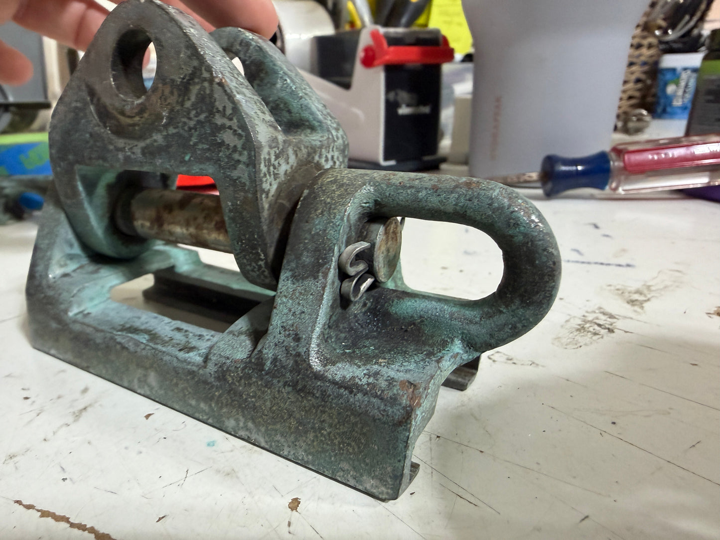 Bronze Gooseneck 1 1/2” Track With 1/2” Pin With 7/8” Width