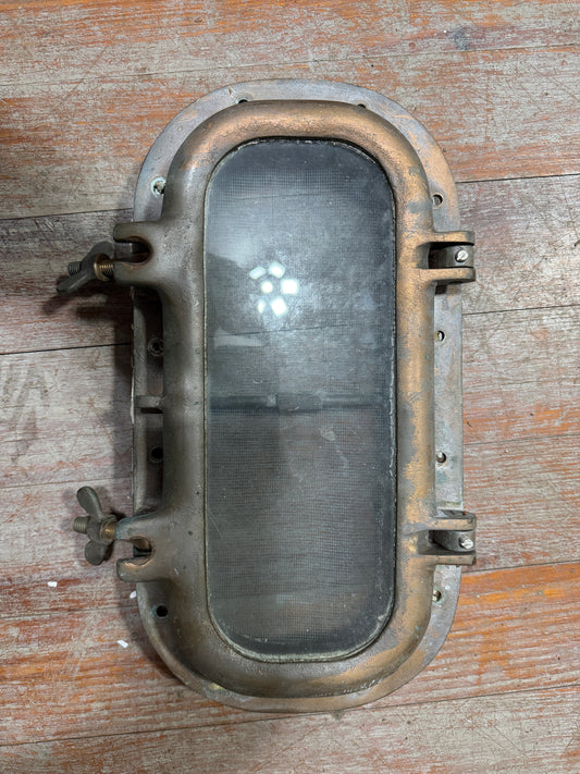 12 1/2" x 5 1/2" Bronze Port Light