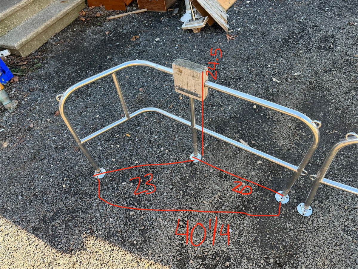 Catalina 30 Split Bow Railing / Pulpit