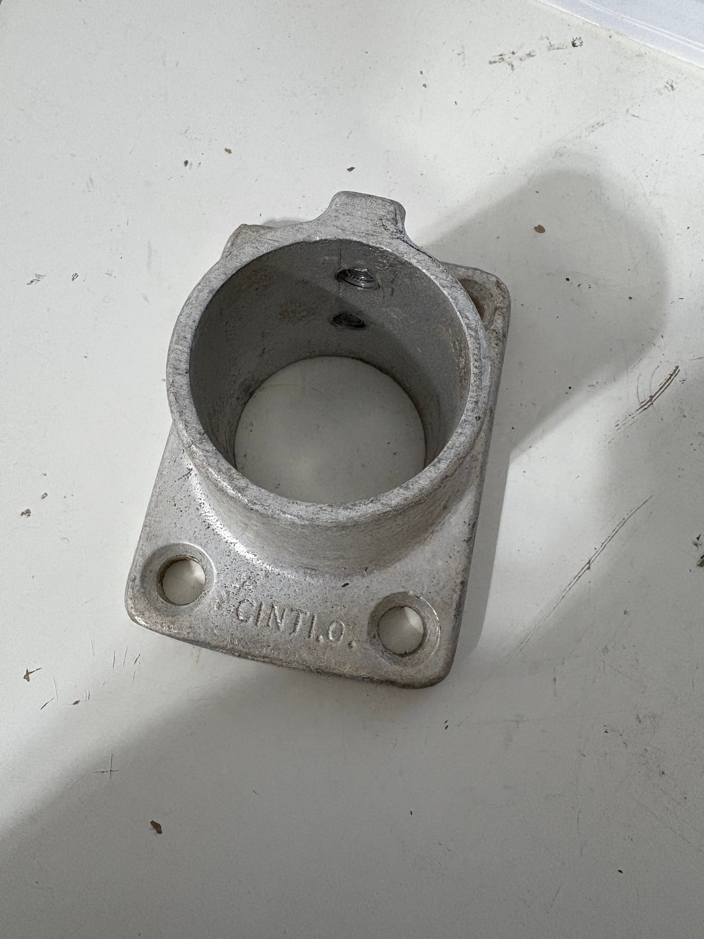 Cinti.O Speed-Rail Aluminum Round Base Flange Set of 2