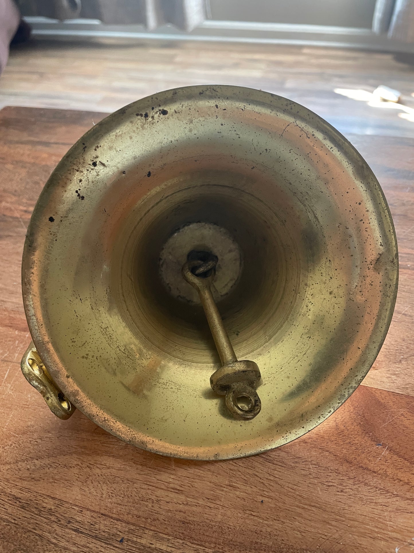 6” Brass Bell - Some Pitting - Missing Top Nut