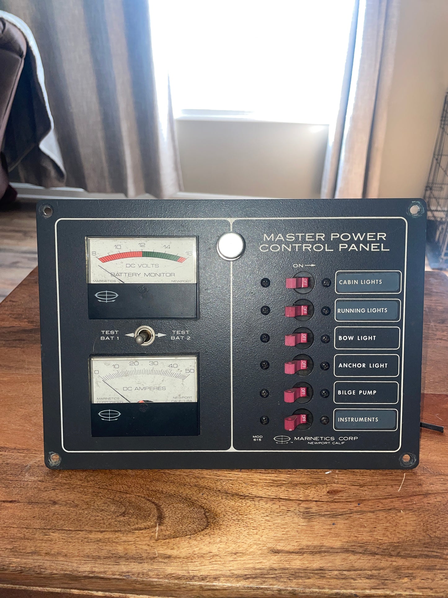 Marinetics Master Power DC Control Panel MODEL 615