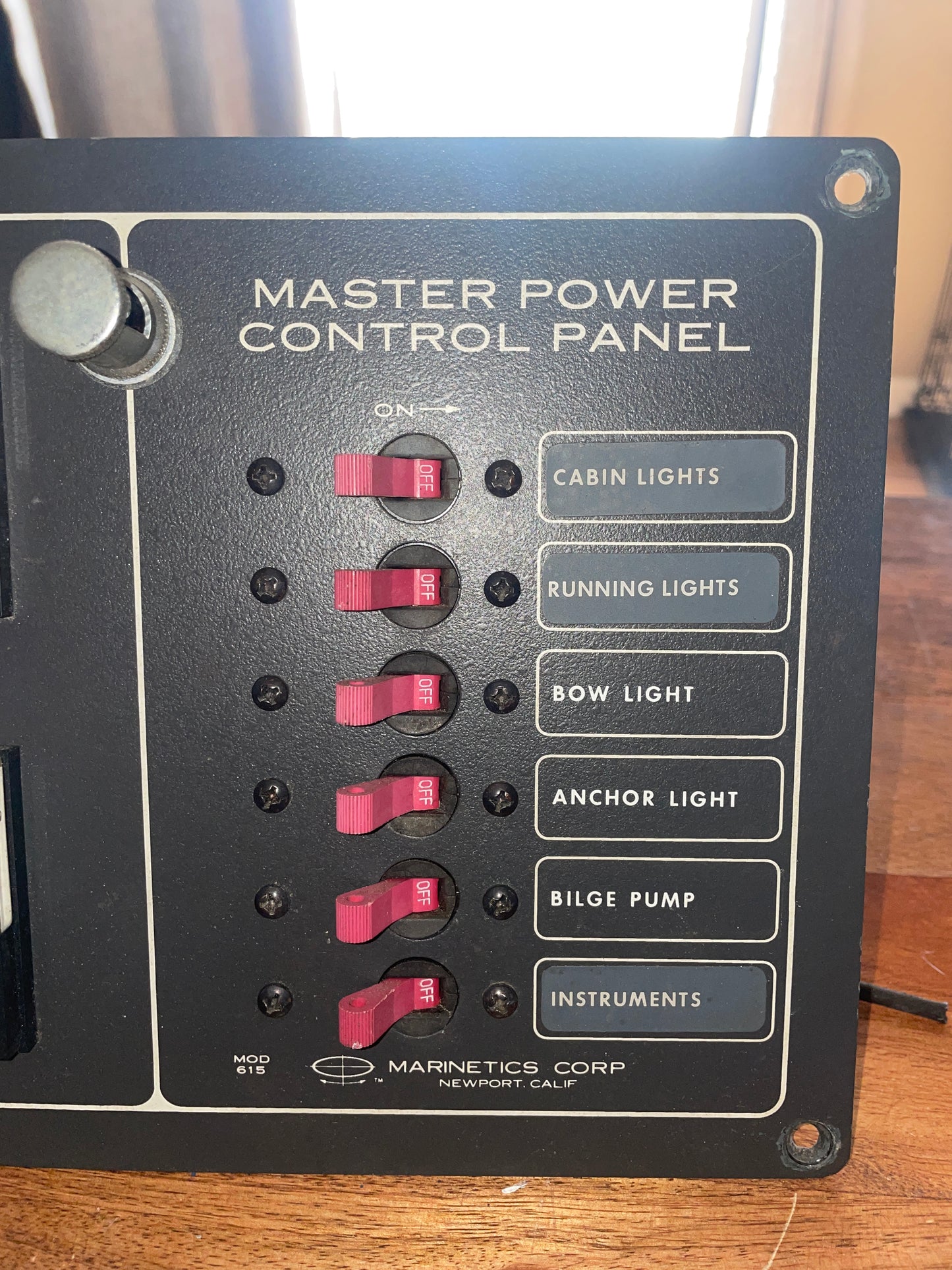 Marinetics Master Power DC Control Panel MODEL 615