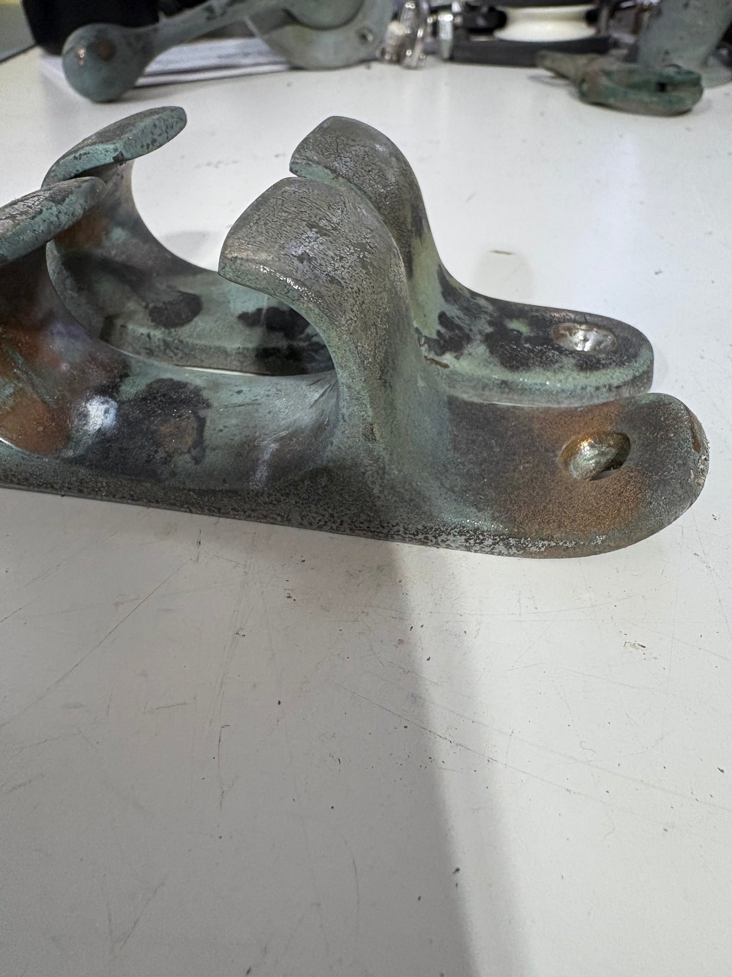PAIR Vintage Bronze Chocks