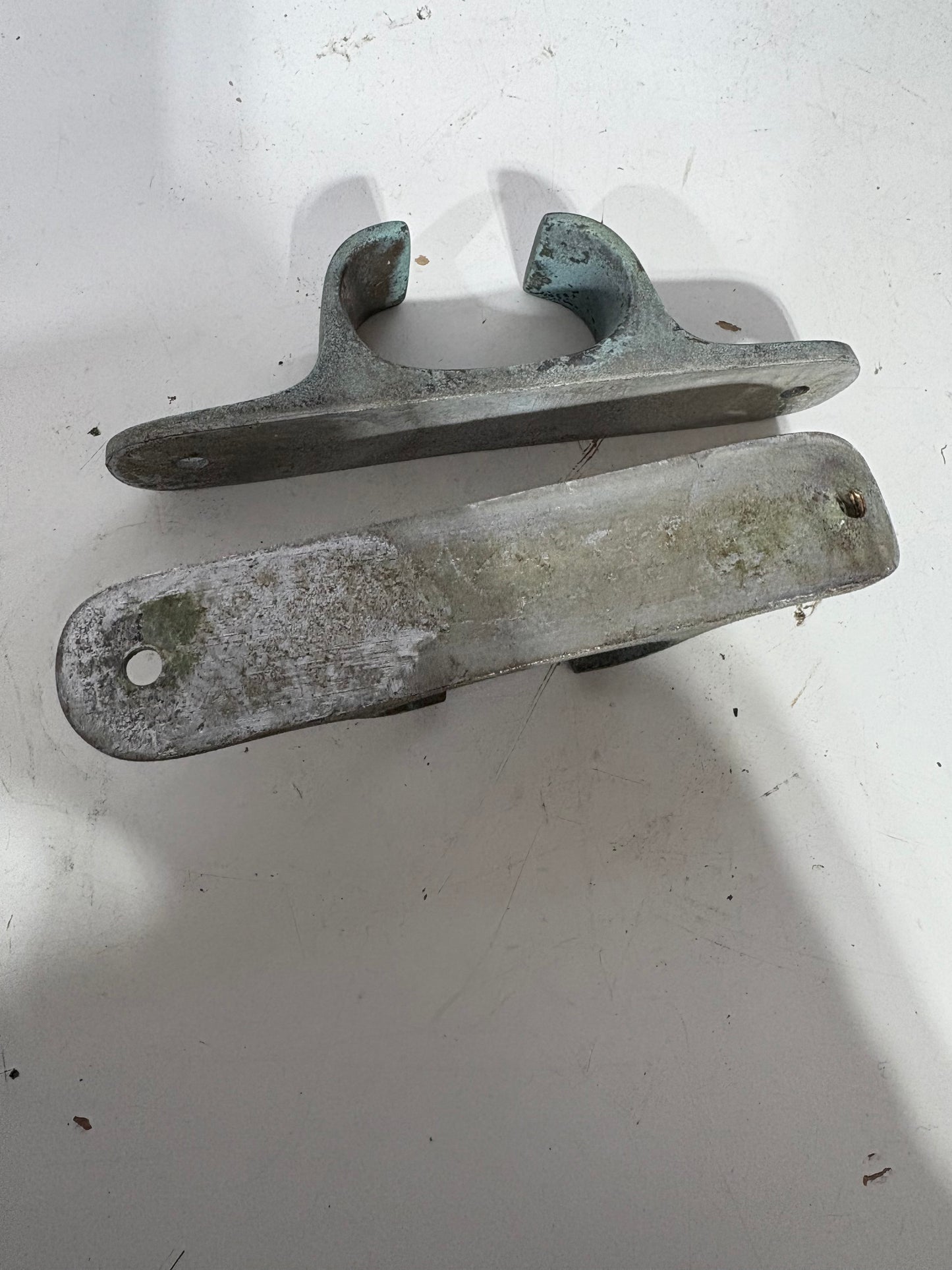 PAIR Vintage Bronze Chocks