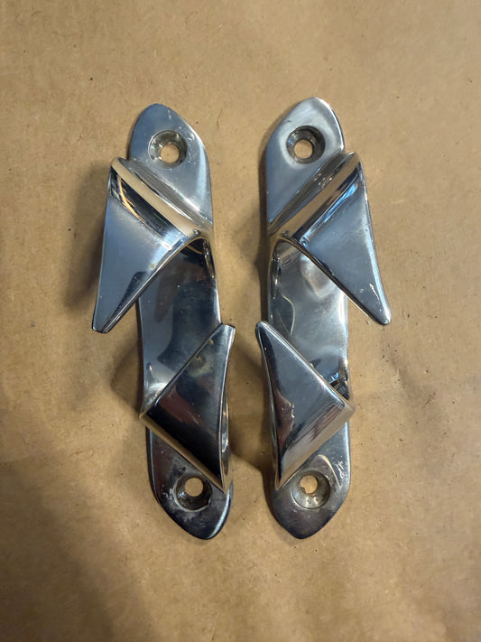 PAIR 6" Stainless Steel Chock Cleats