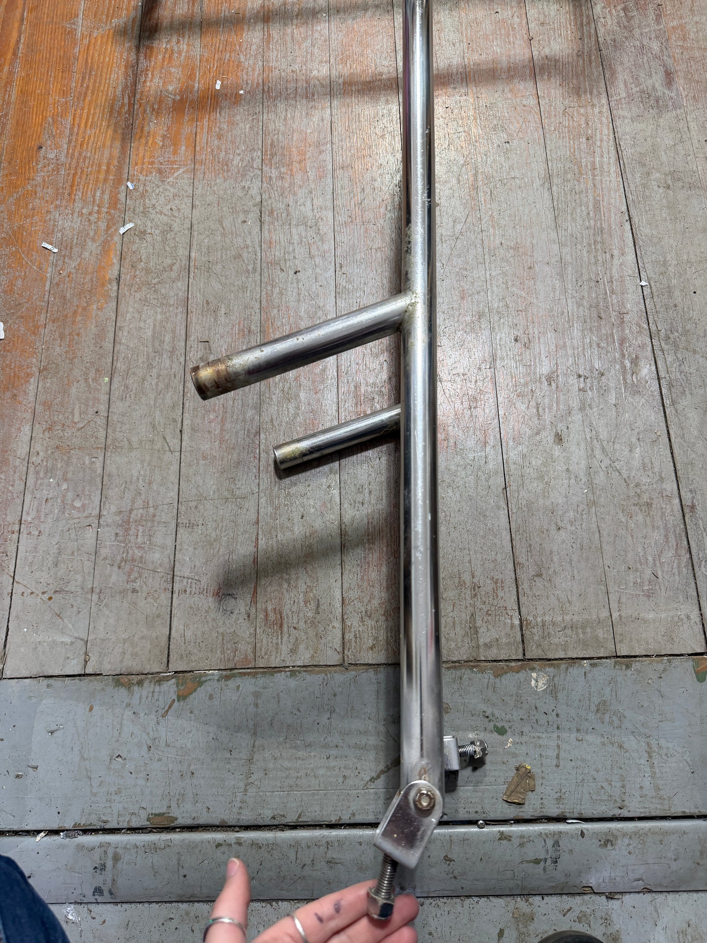 28 1/2" Long Stainless Single Step Ladder