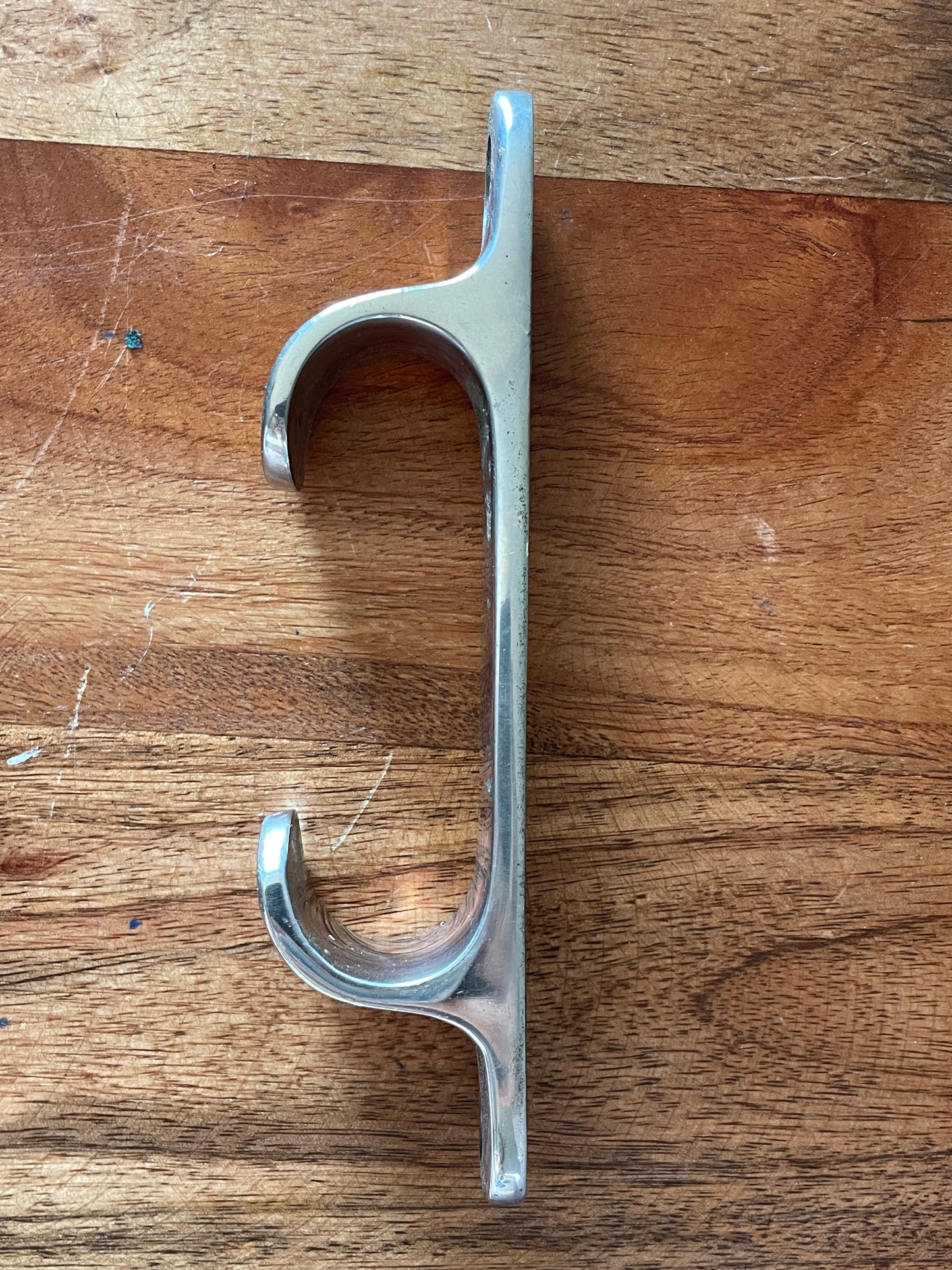 Single Stainless Steel 6” Chock Cleat - 1 3/4” Width