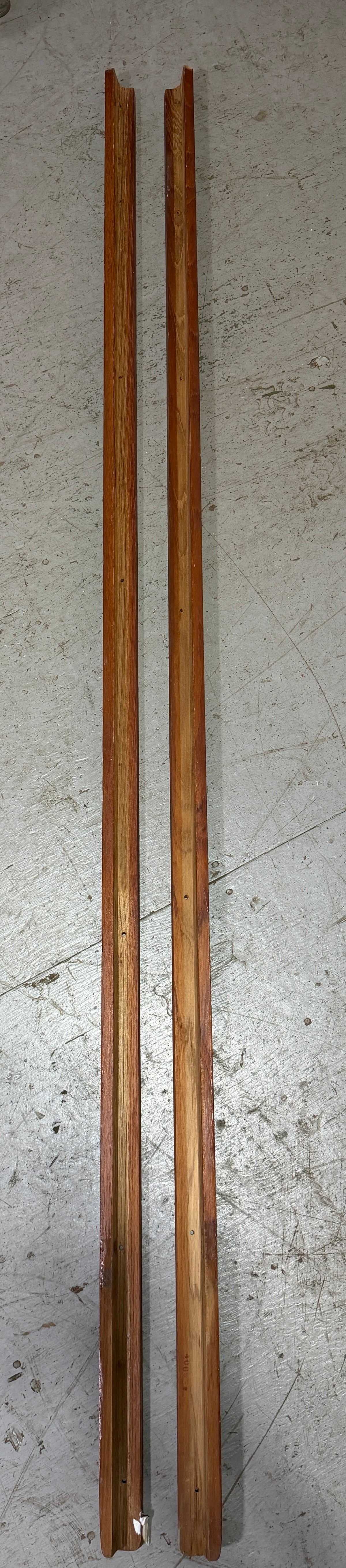 PAIR 69" Long x 1 1/2" x 1 1/8" Interior Teak Trim - Pearson 27