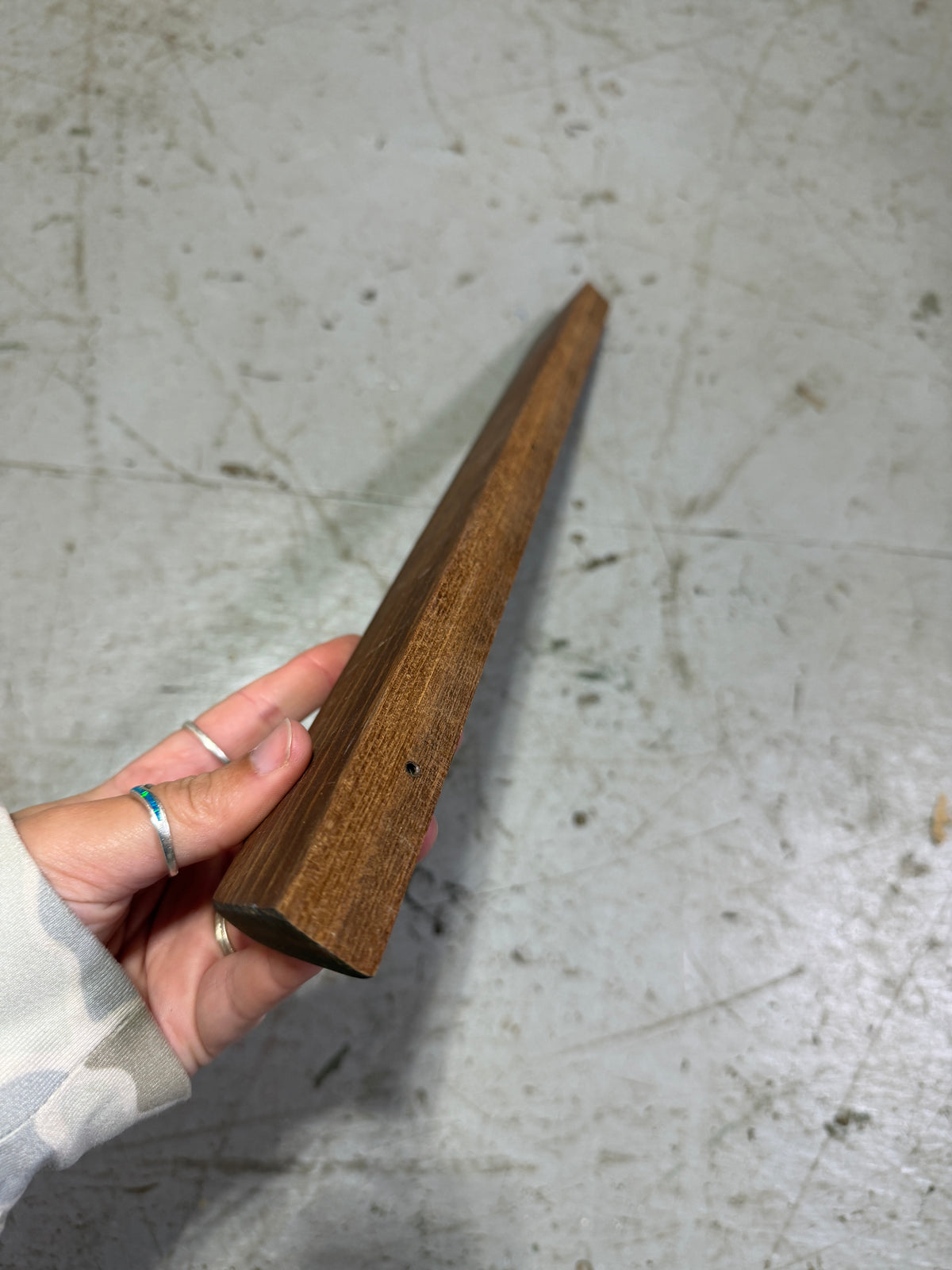 20" Long x 2" Wide x 7/8" Thickness - Interior Teak Piece - Pearson 27