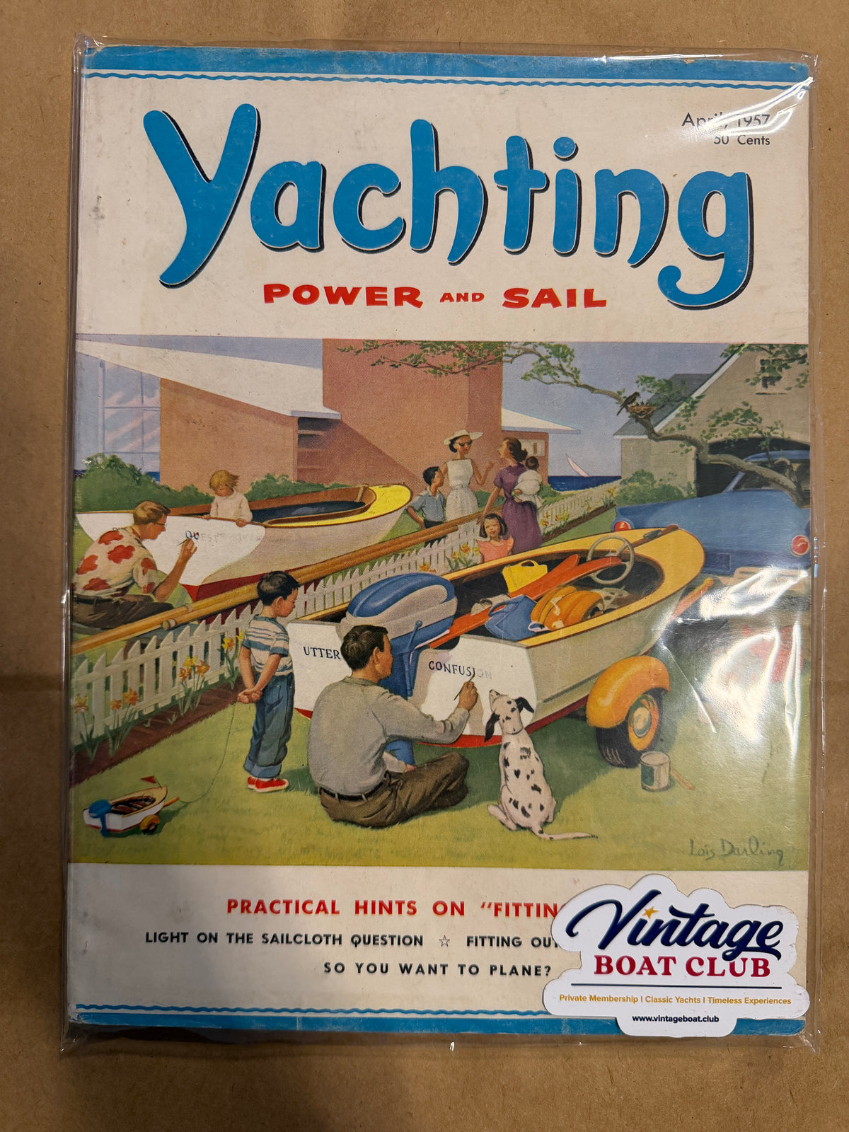 Vintage Yachting Power and Sail April 1957 Magazine