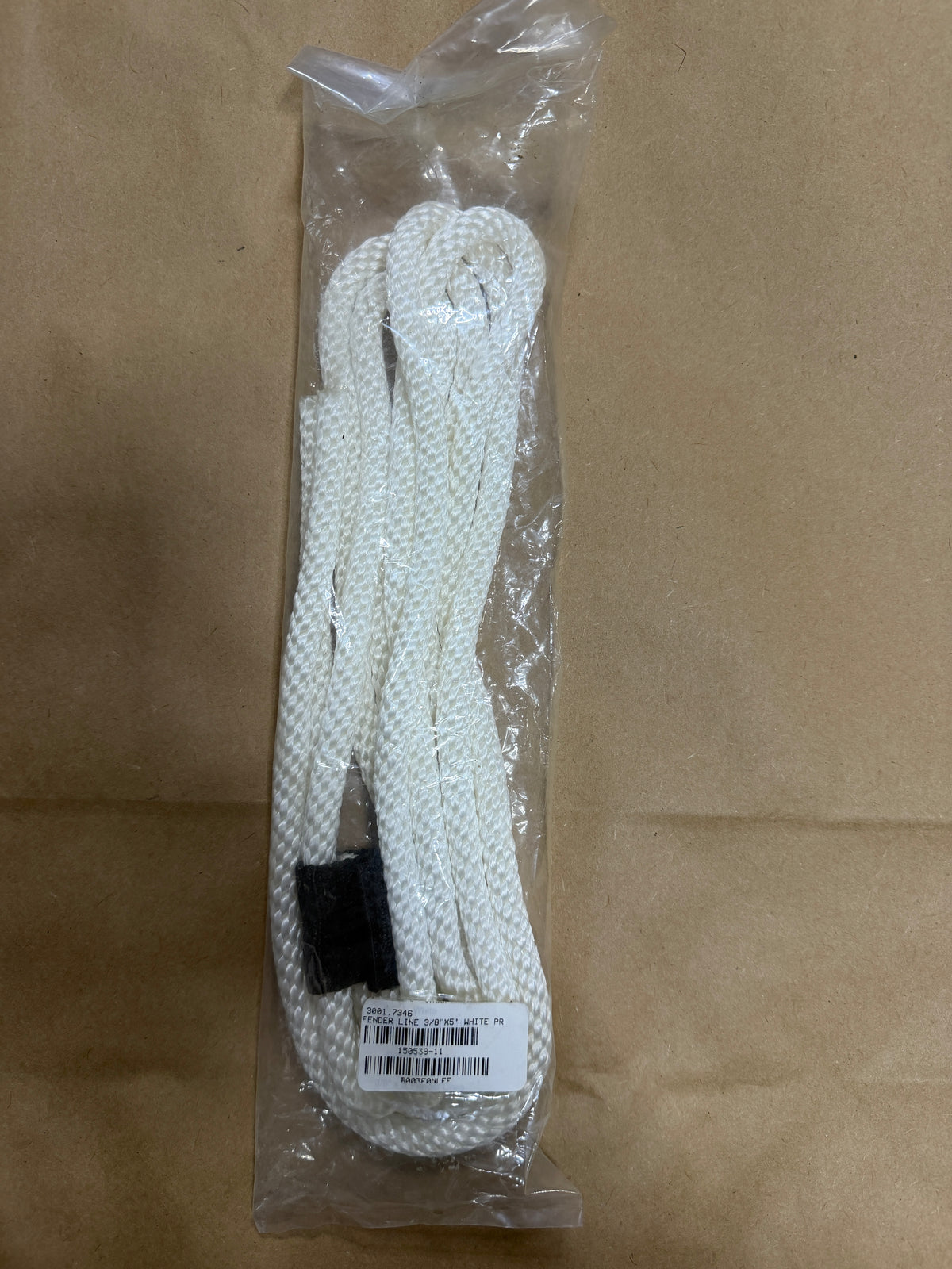 Fender Line 3/8" Diameter x 5' - White - NEW