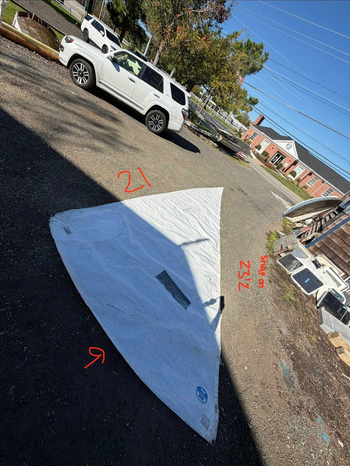 Sonar 24 Sail - 23'2" (Snap On) x 21' x 9'