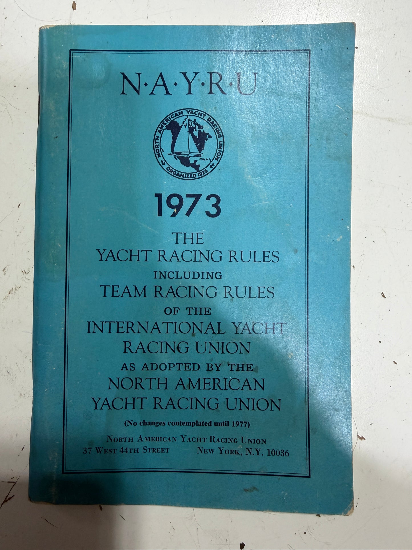 NAYRU 1973 - Yacht Racing Rules Booklet