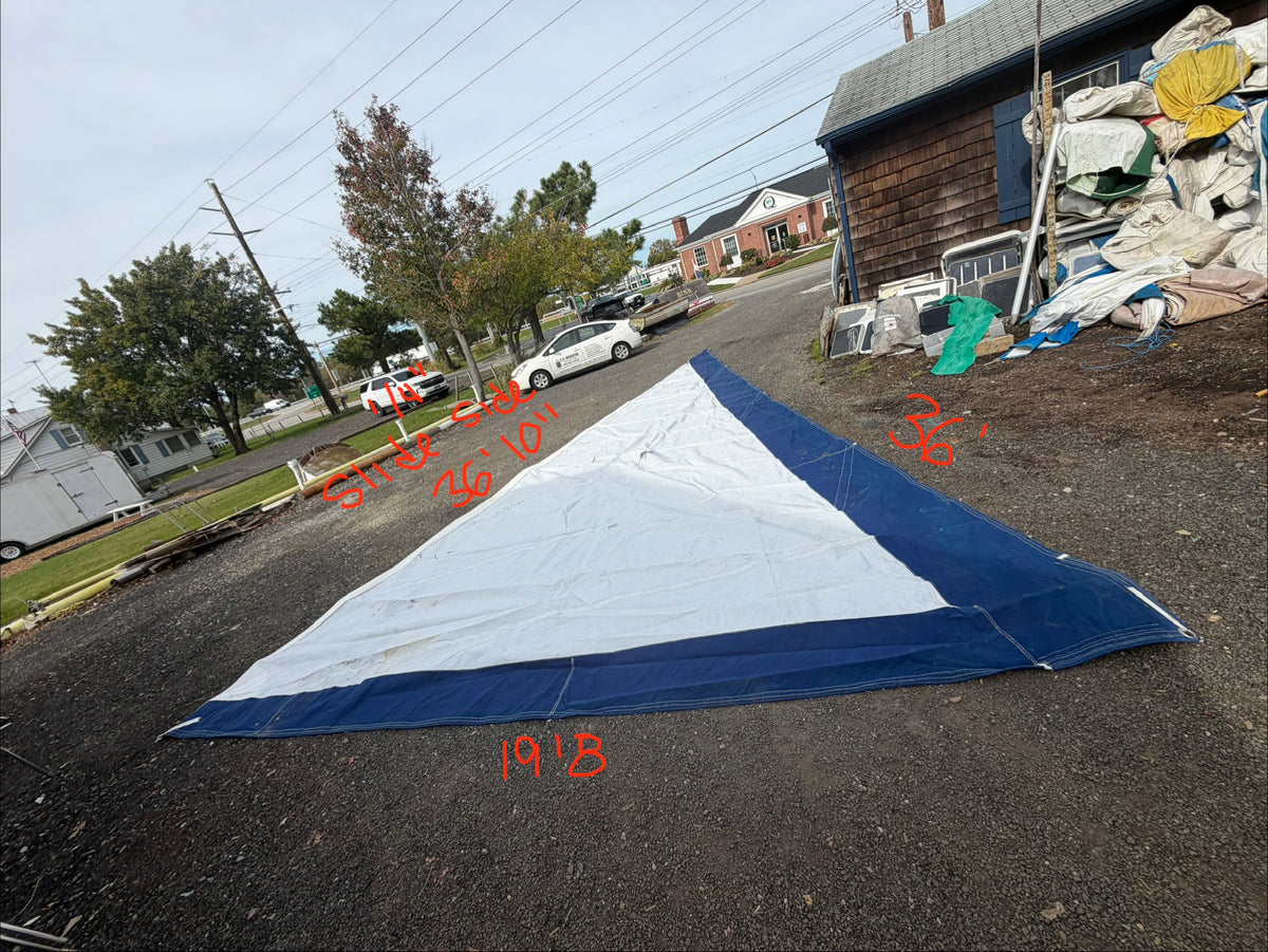 Islander 30 Roller Furling / Furler Sail - 36'10" (1/4" Slide Side) x 36' x 19'8"