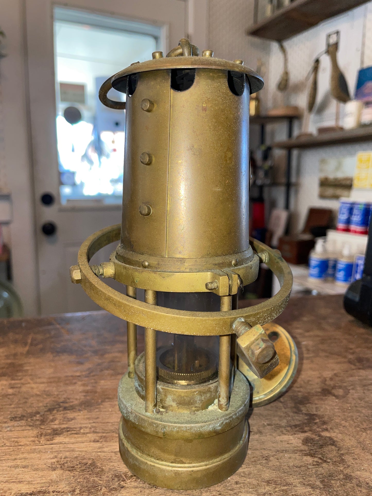 Weems & Plath 9 3/4” Tall Annapolis MD Brass Oil Lamp