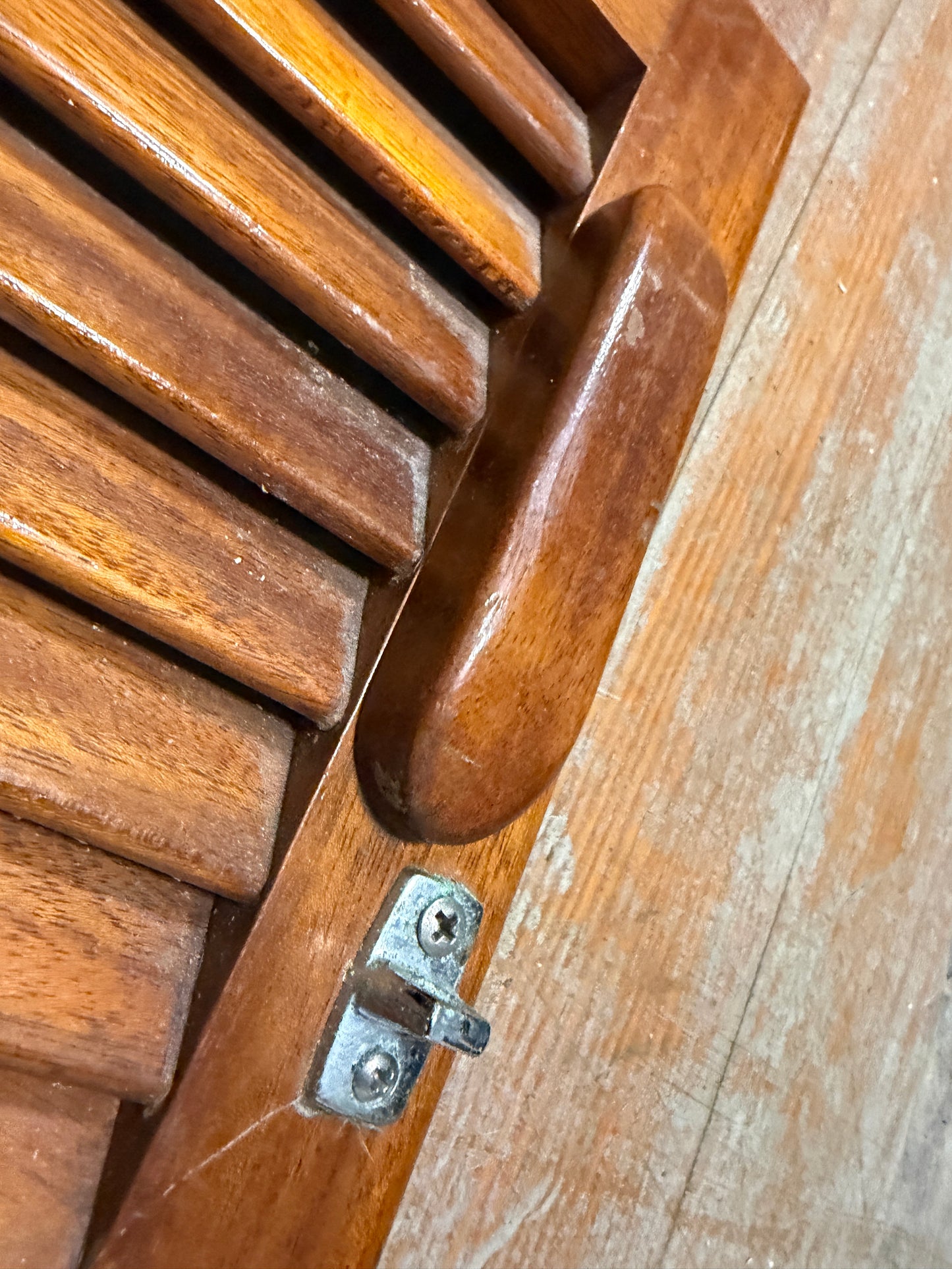 16 7/8" Long x 11 3/8" Wide Interior Louvered Door - Seafarer 31 MK1 Yawl - #323