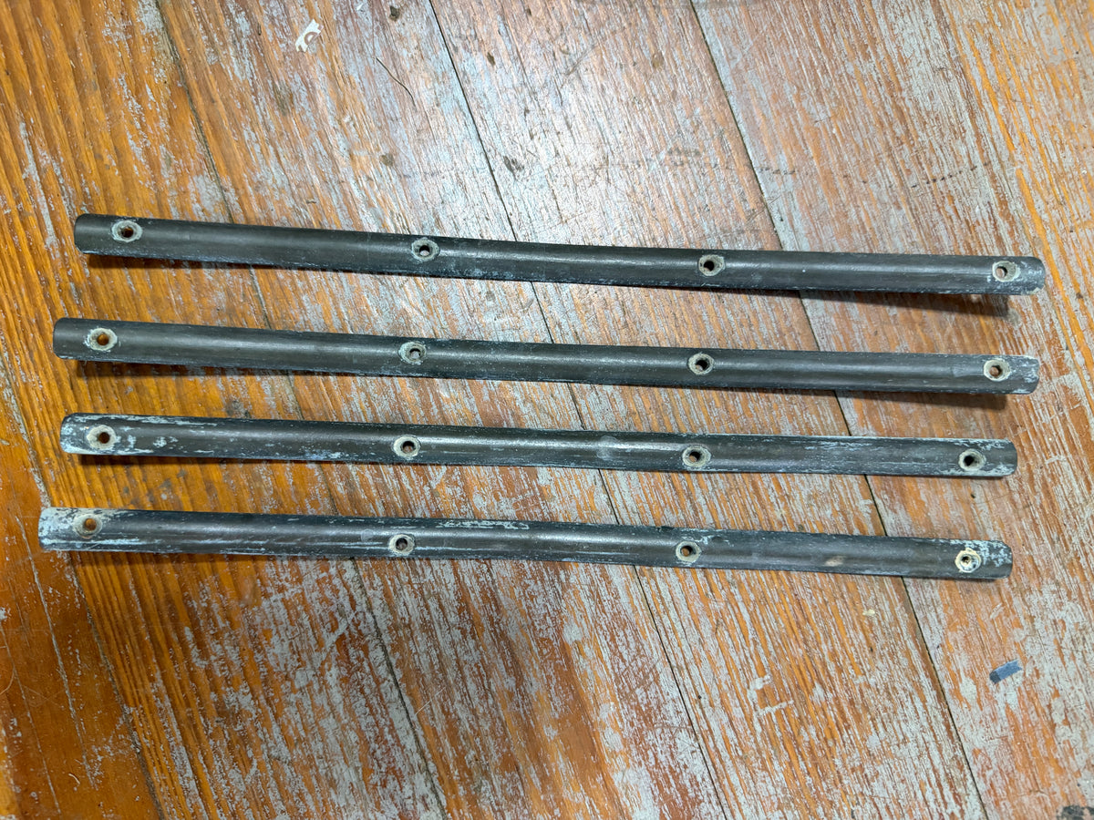 LOT OF 4 Solid Bronze Rub / Chafe Guards - 12" long x 1/2" Width x 3/16" Height