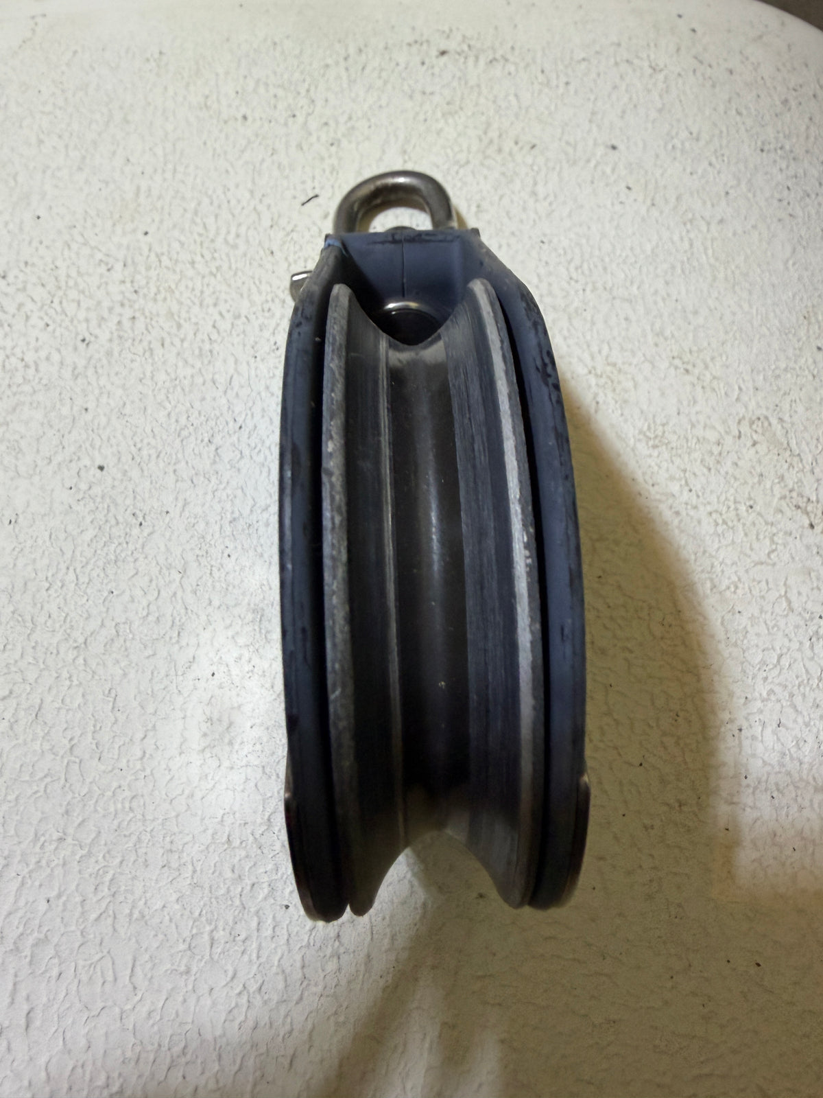 Large Harken 3” Sheave Single Swivel Block- 9/16” Line - Metal Sheave & Shackle