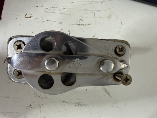 Schaefer Cheek Block- 2 1/2” Sheave- 5/8” Line
