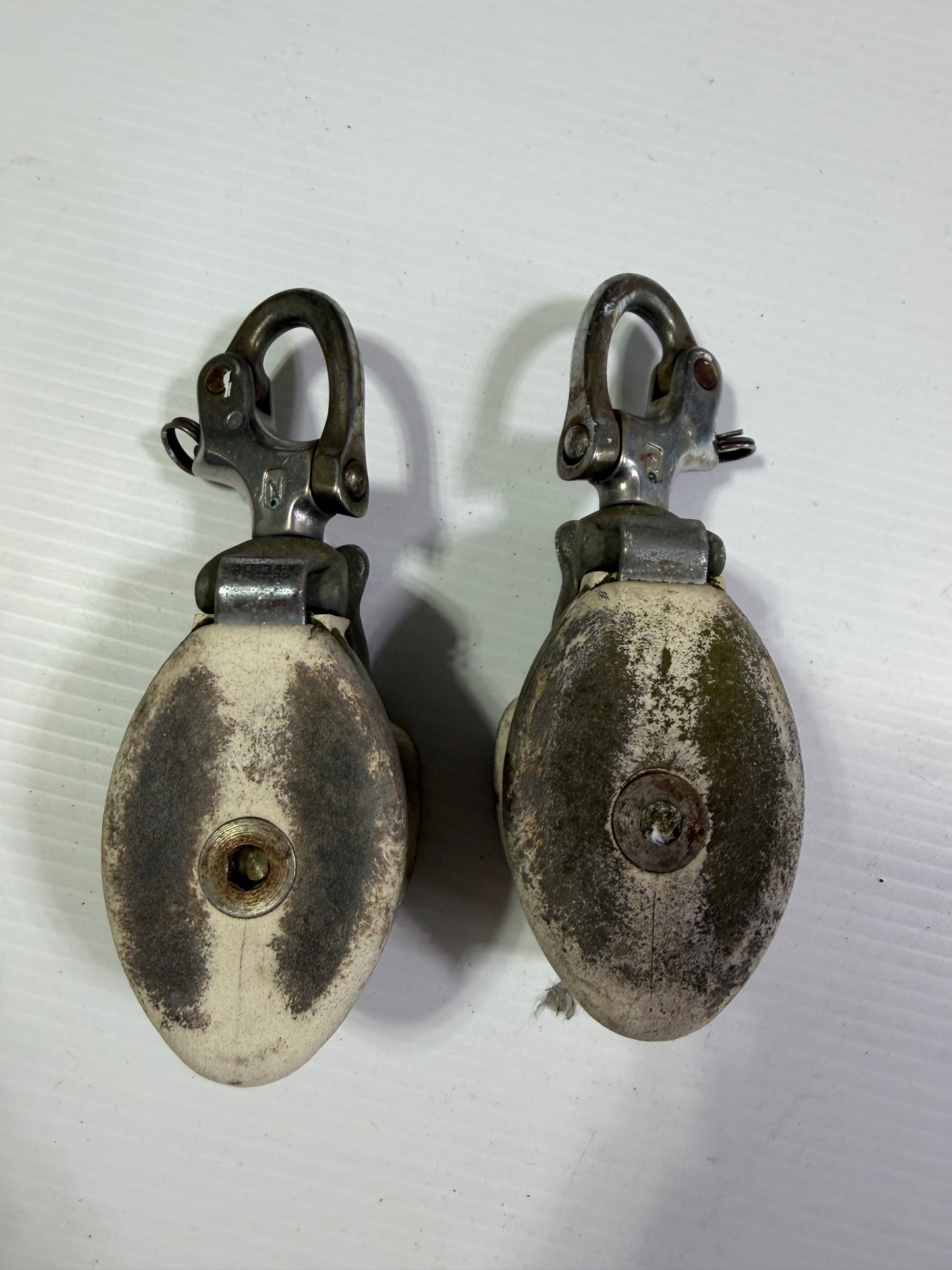 PAIR Nicro Marine Snatch Blocks - 1 3/4" Bronze Sheaves - 1/2" Line