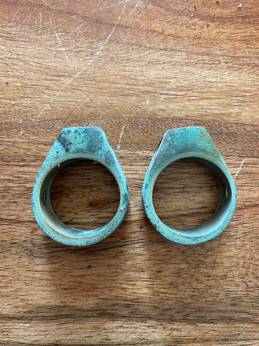 PAIR Bronze Lifeline Eyes - 1” Tubing