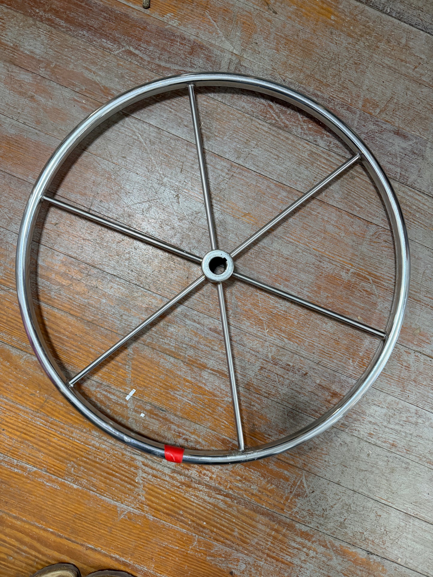 24" Stainless Steel Edson Destroyer Wheel 1" Straight Keyed Shaft