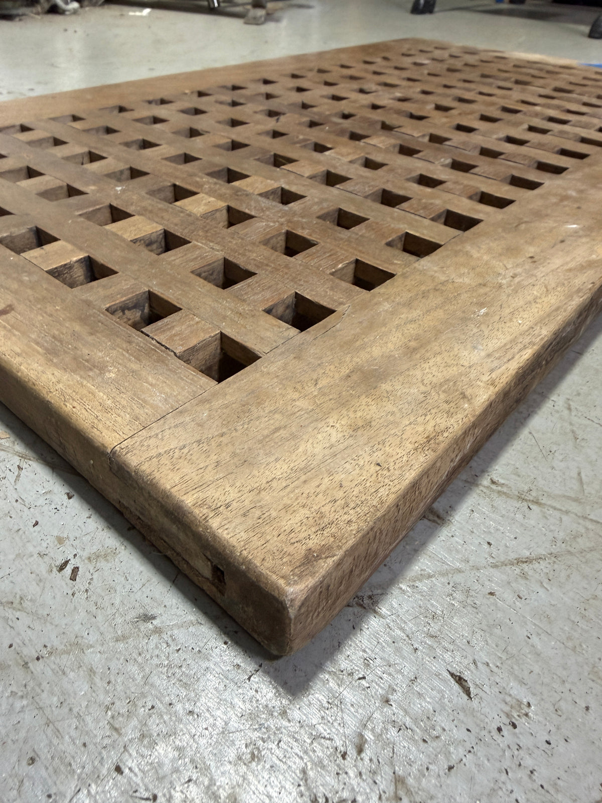 Teak Grate - 29 1/4" Length x 16 7/8" Width x 1 1/8" Thickness -- #400