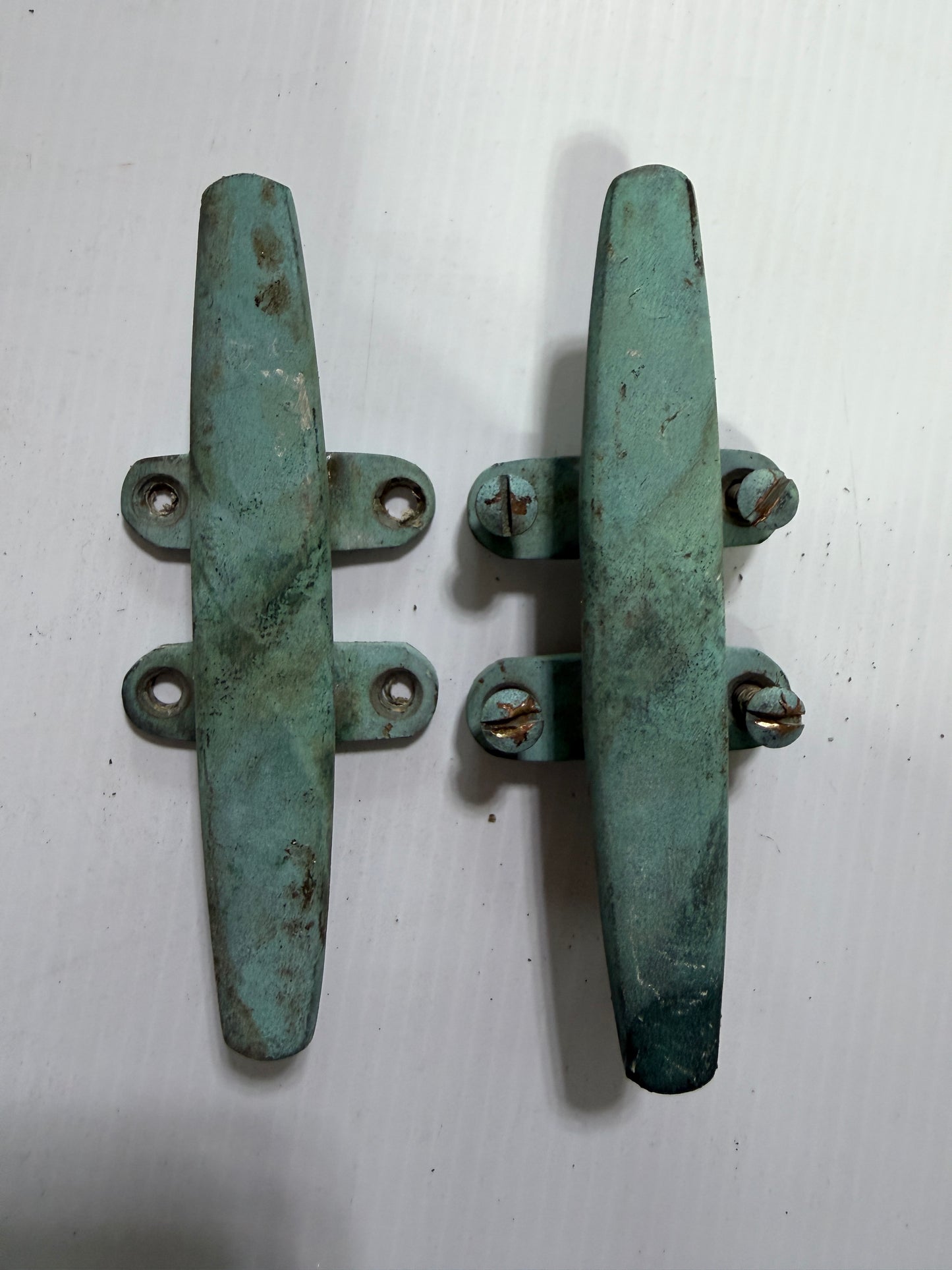 PAIR 6" Solid Bronze Cleats - Sailmaster 22