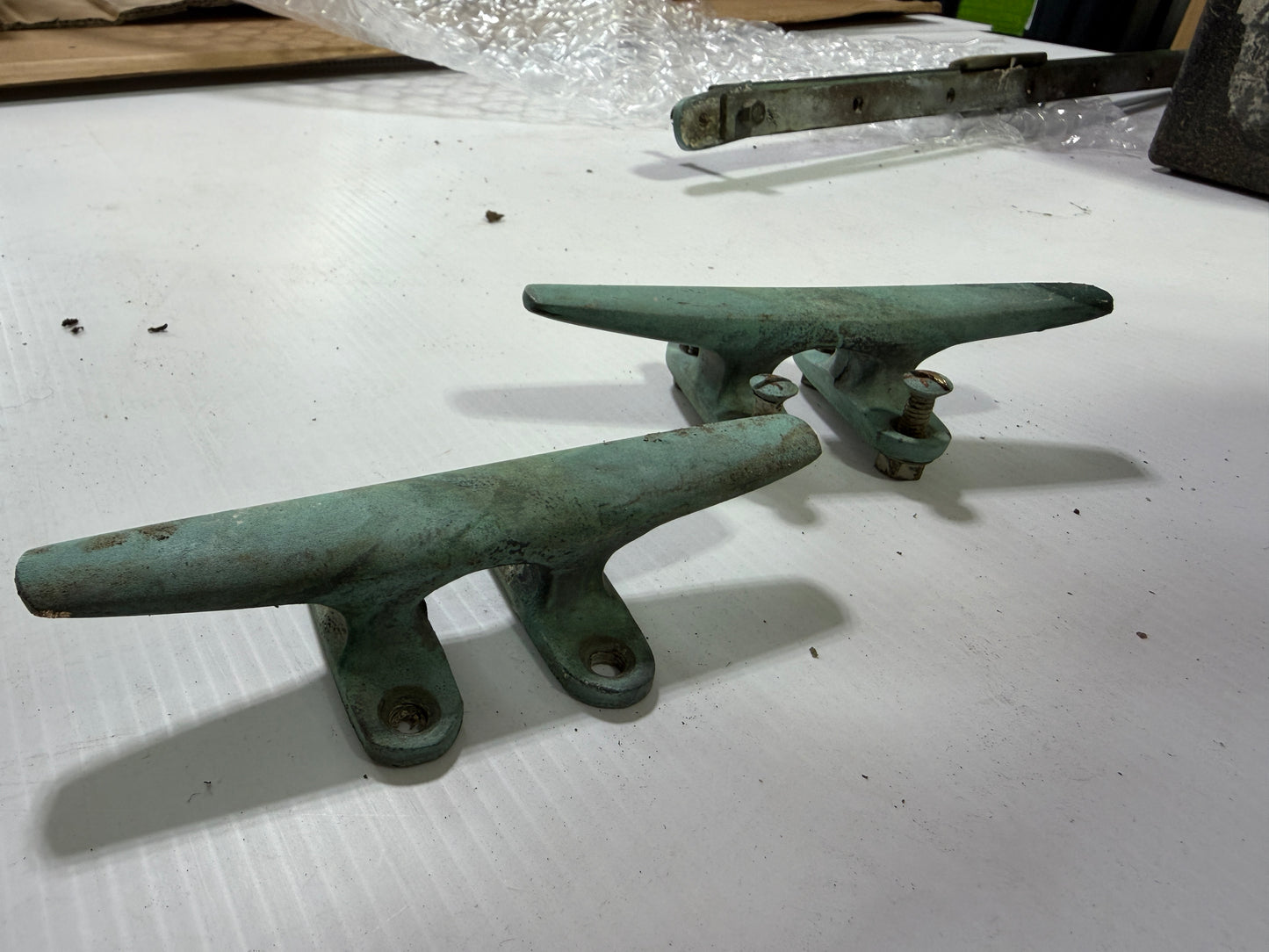 PAIR 6" Solid Bronze Cleats - Sailmaster 22
