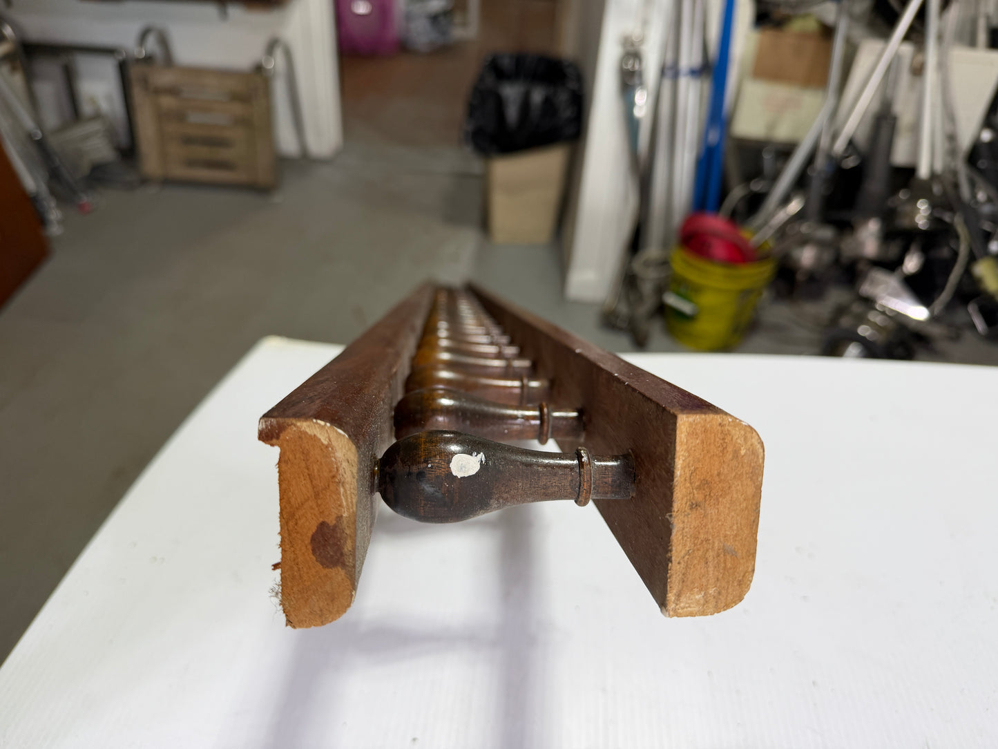 76" Long x 5" Tall x 2" Width Teak Spindle Railing - Pearson Coaster 30