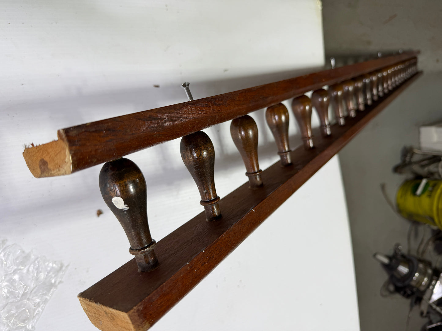 76" Long x 5" Tall x 2" Width Teak Spindle Railing - Pearson Coaster 30