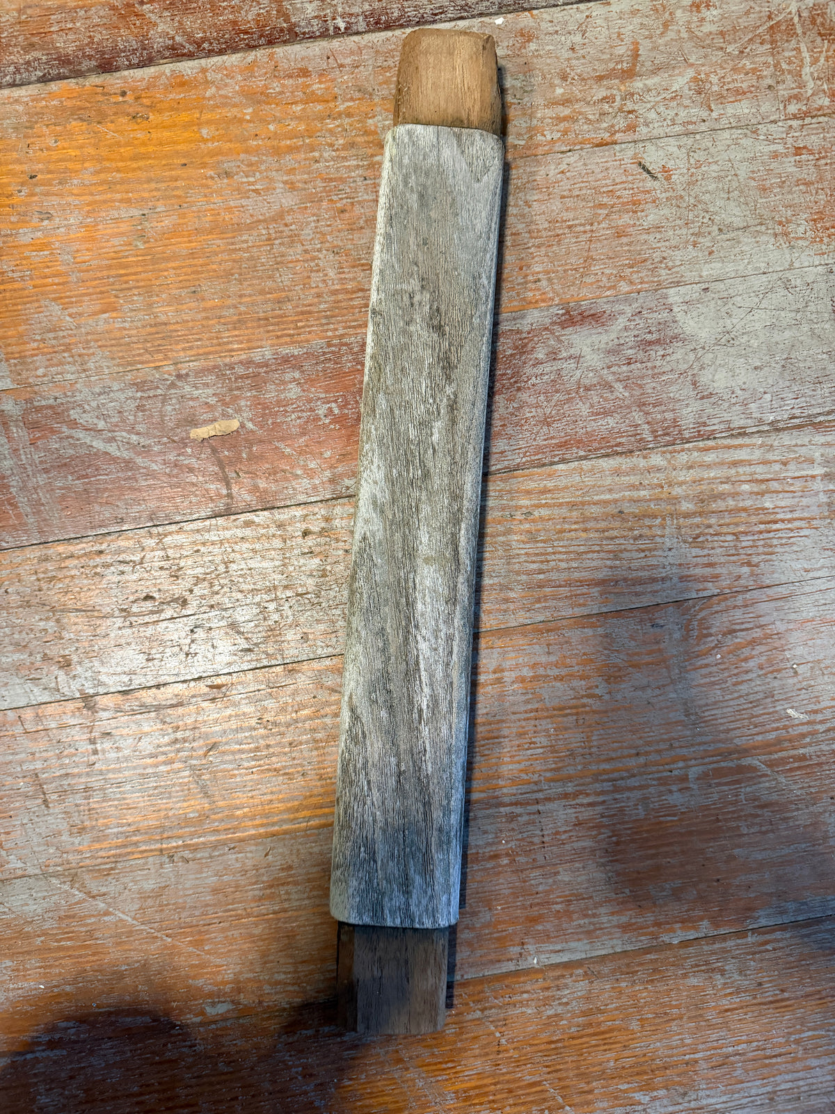 19" Long Teak Had Rail Piece - 2 1/8" Long x 1" Wide x 1" Thick