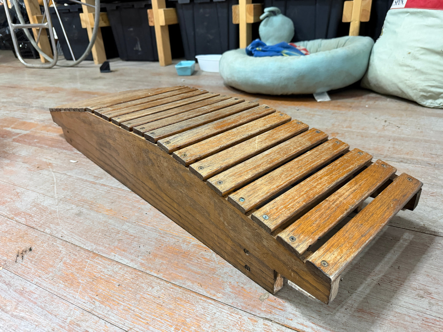 Beautiful Teak Helm Seat OFF Pearson Coaster 30 -- #327