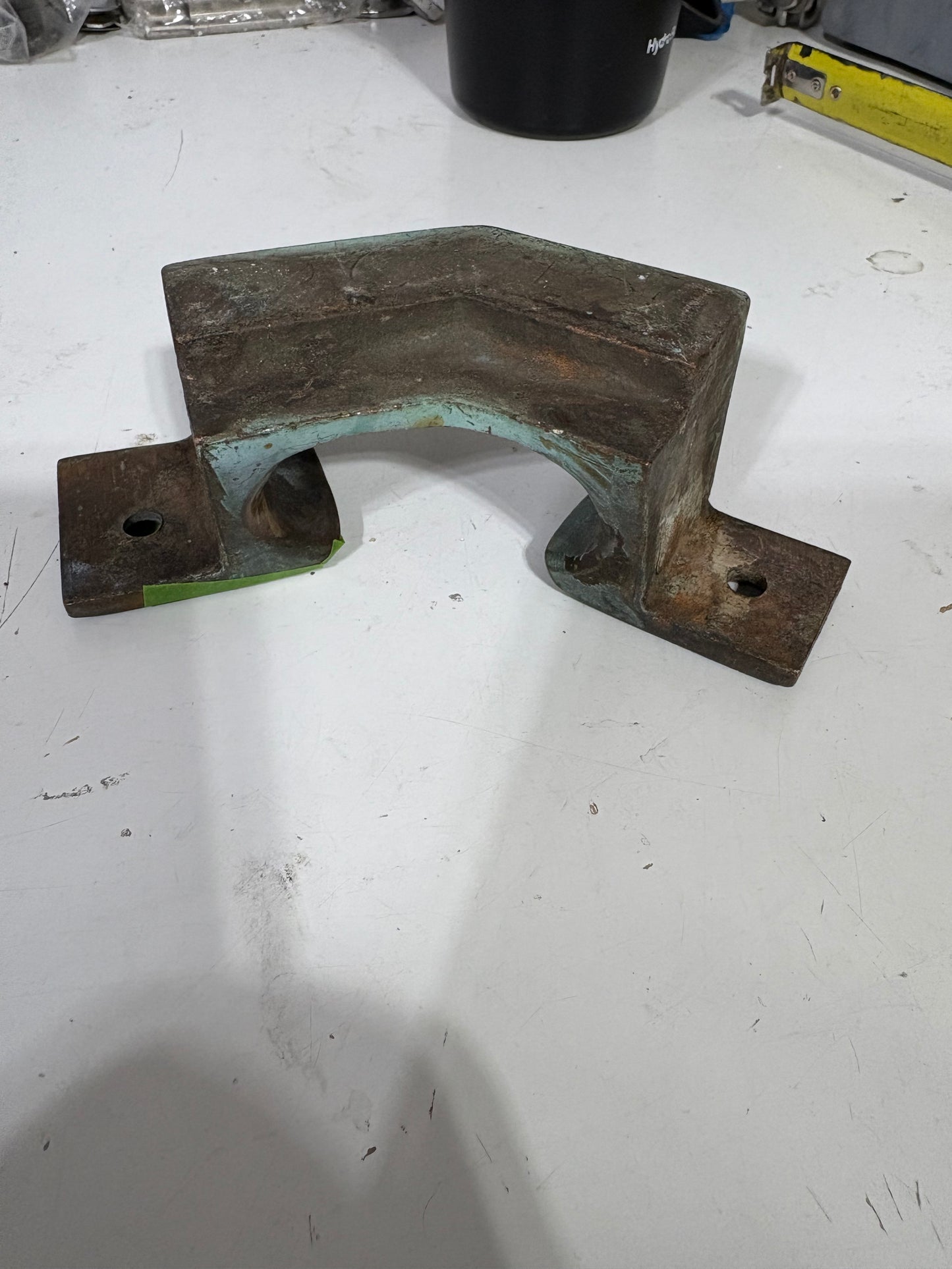 Bronze Angled Toe Rail Cleat