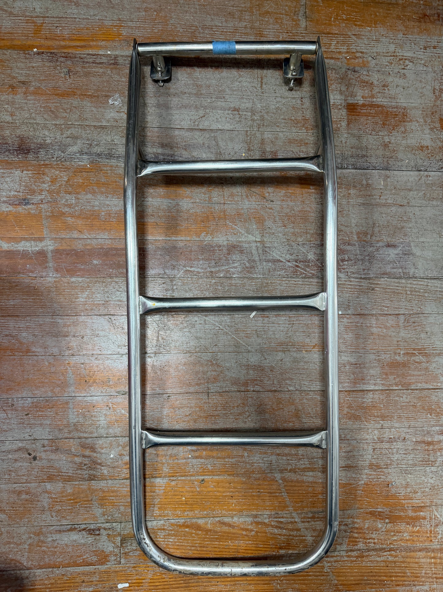 42" Tall x 16" Width 5 Rung Stainless Steel Ladder