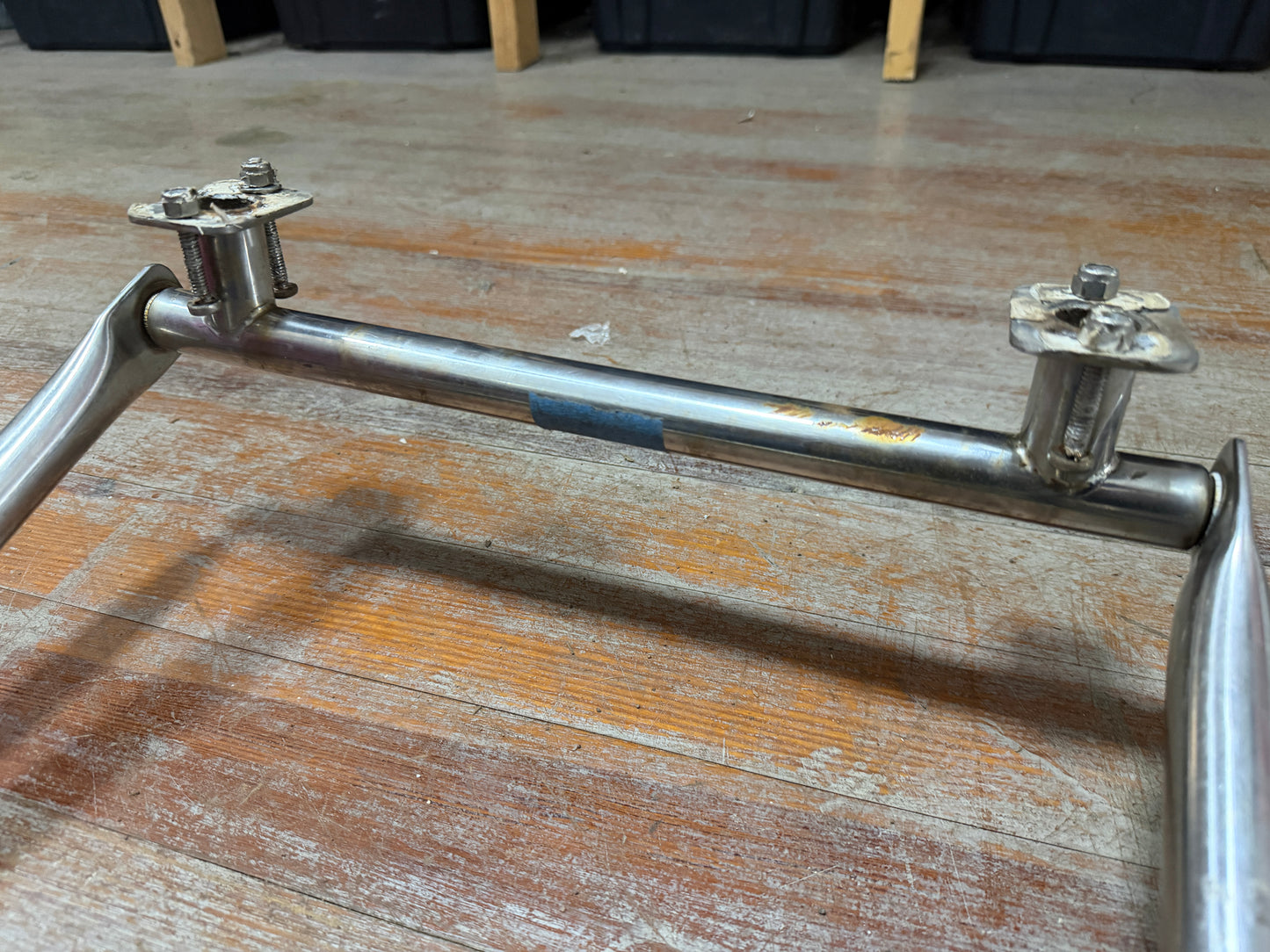 42" Tall x 16" Width 5 Rung Stainless Steel Ladder