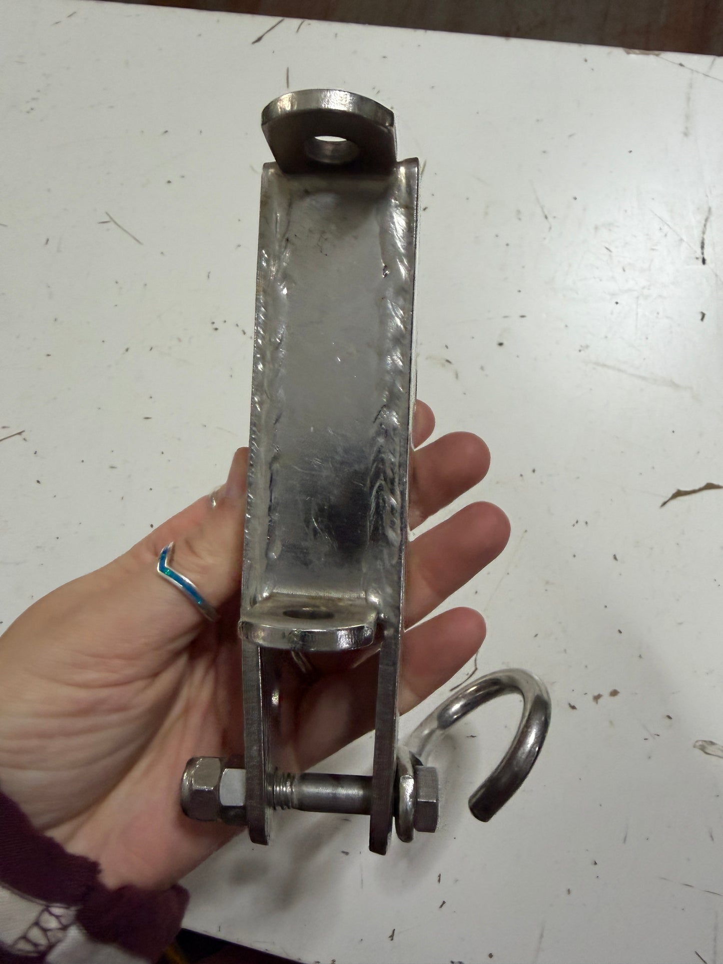 Gooseneck Attachment With Reefing Hook