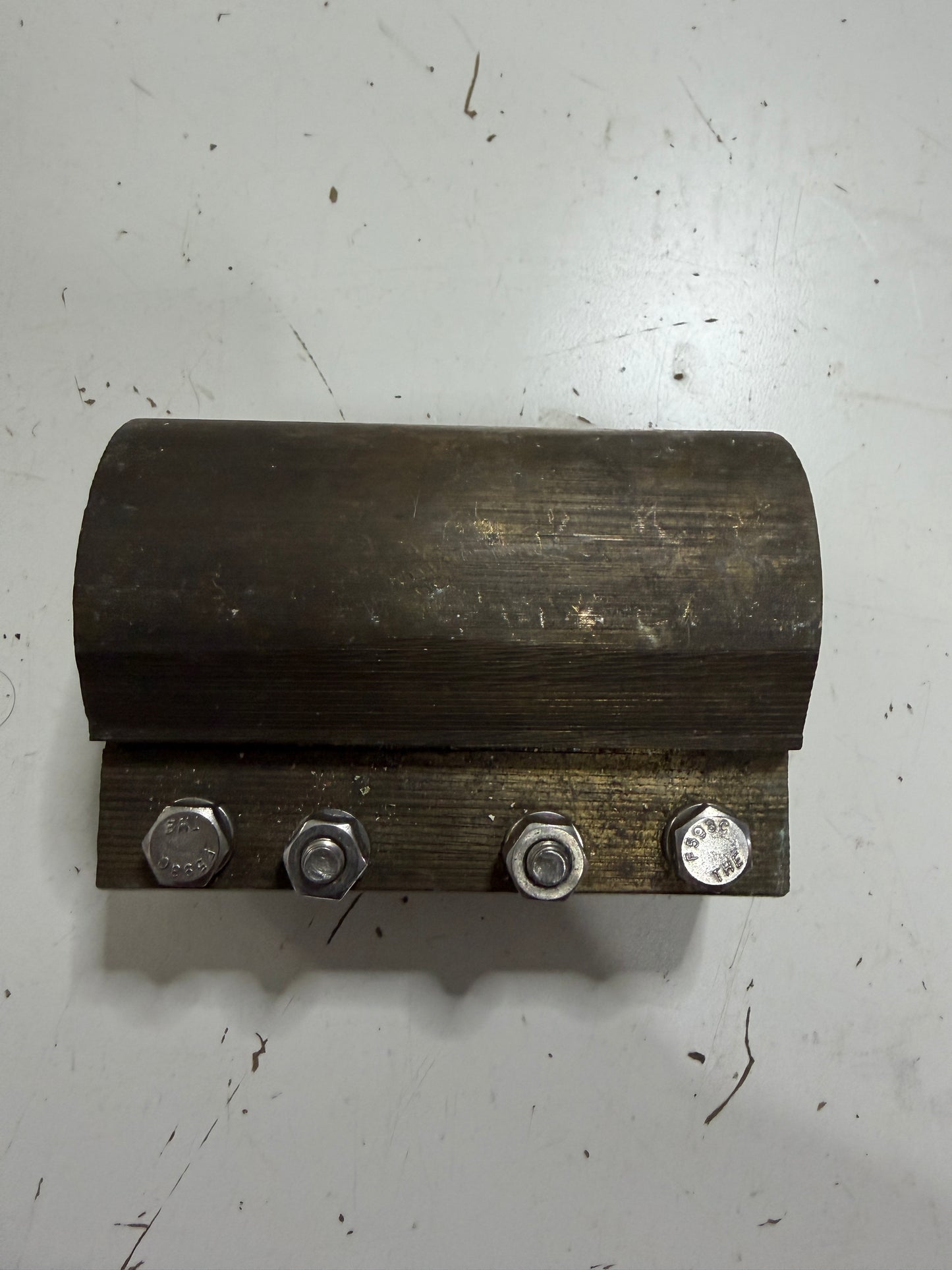 Solid Bronze 1 7/16" Diameter Keyed Shaft Coupling